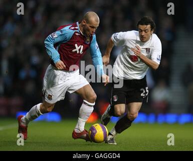 Fußball - Barclays Premier League - West Ham United gegen Fulham - Upton Park Stockfoto