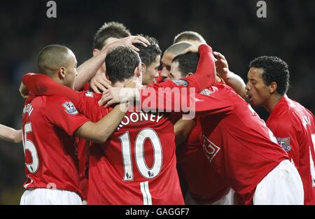 Fußball - Barclays Premier League - Manchester United gegen Newcastle United - Old Trafford Stockfoto