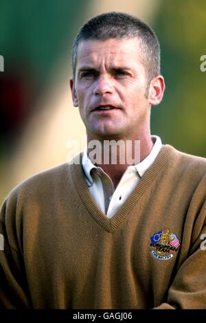 Golf - der 34. Ryder Cup - der Belfry - üben. Jesper Parnevik, Europa Stockfoto