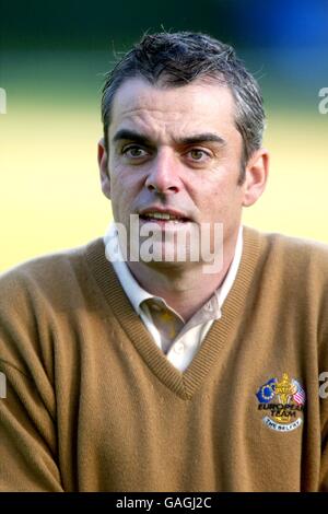 Golf - der 34. Ryder Cup - der Belfry - üben. Paul McGinley, Europa Stockfoto