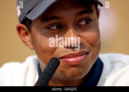 Golf - der 34. Ryder Cup - der Belfry - üben. Tiger Woods, USA Stockfoto