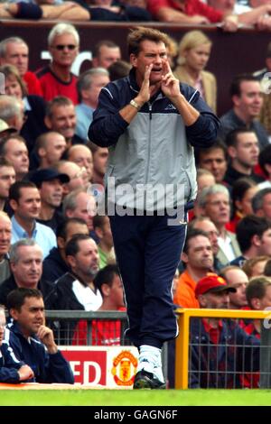 Fußball - FA Barclaycard Premiership - Manchester United / Tottenham Hotspur. Glenn Hoddle, Manager Von Tottenham Hotspur Stockfoto