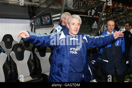 Fußball - Barclays Premier League - Newcastle United / Bolton Wanderers - St James Park. Newcastles neuer Manager Kevin Keegan während des Barclays Premier League-Spiels in St. James' Park, Newcastle. Stockfoto