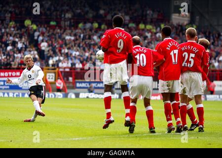 Fußball - FA Barclaycard Premiership - Charlton Athletic gegen Manchester United Stockfoto