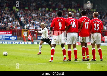 Fußball - FA Barclaycard Premiership - Charlton Athletic gegen Manchester United Stockfoto