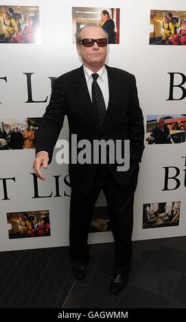 Jack Nicholson kommt zur britischen Premiere von The Bucket List im Vue West End in London Stockfoto