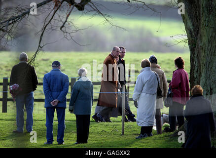 Sandringham sonntäglichen Gottesdienst Stockfoto