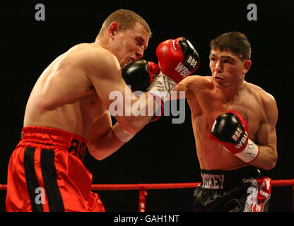 Boxen - WBU-Titel im Weltergewicht - Michael Jennings V Ross Minter - Excel Arena Stockfoto