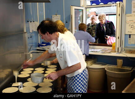 Essen - Oatcake-Shop in Gefahr der Schließung Stockfoto