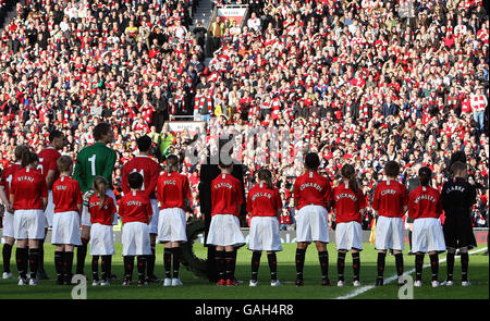 Fußball - Barclays Premier League - Manchester United gegen Manchester City - Old Trafford Stockfoto