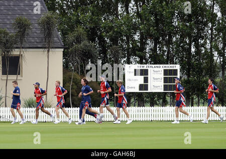 Cricket - England Trainingseinheit - Lincoln University Stockfoto