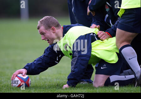 Jamie Noon in England während einer Trainingseinheit an der University of Bath. Stockfoto