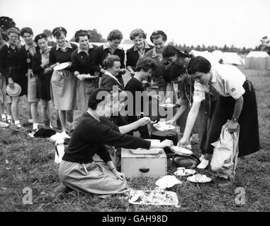 Girl Guide World Camp - Windsor Great Park - 1957 Stockfoto