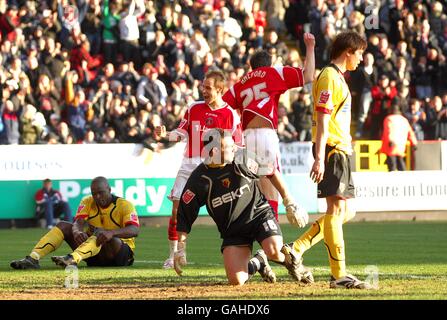 Fußball - Coca-Cola Football League Championship - Charlton Athletic V Watford - The Valley Stockfoto