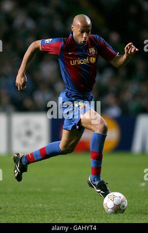 Fußball - UEFA Champions League - Celtic gegen Barcelona - Celtic Park. Thierry Henry, Barcelona Stockfoto