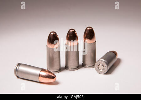 Bundesrepublik 9mm Aluminium Case Munition Stockfoto