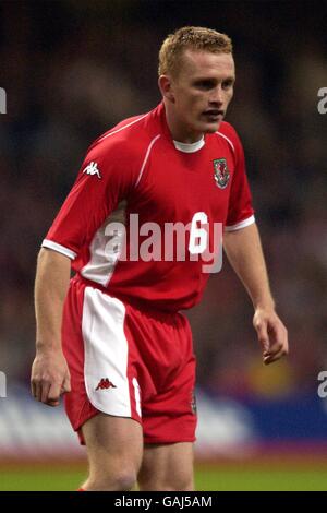 Fußball - Europameisterschaft 2004 Qualifikation - Gruppe neun - Wales gegen Italien. Mark Pembridge, Wales Stockfoto