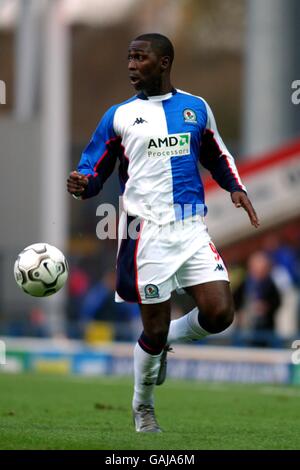 Fußball - FA Barclaycard Premiership - Blackburn Rovers gegen Everton. Andrew Cole, Blackburn Rovers Stockfoto