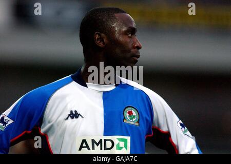 Fußball - FA Barclaycard Premiership - Blackburn Rovers gegen Everton. Andrew Cole, Blackburn Rovers Stockfoto