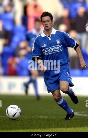 Fußball - AXA FA Cup - erste Runde - Tranmere Rovers gegen Cardiff City. Jason Bowen, Cardiff City Stockfoto