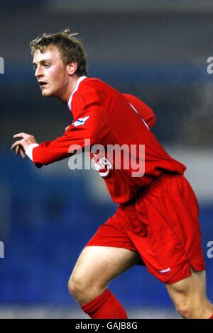 Fußball - FA Premier Reserve League - Birmingham City / Liverpool. Daniel Sjolund, Liverpool Stockfoto