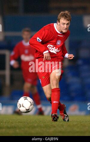 Fußball - FA Premier Reserve League - Birmingham City / Liverpool. Daniel Sjolund, Liverpool Stockfoto