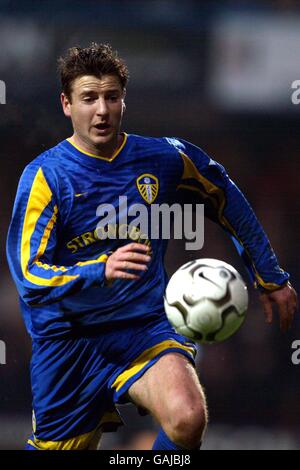 Fußball - FA Barclaycard Premiership - Fulham gegen Leeds United. Michael Bridges, Leeds United Stockfoto