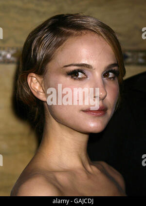 Natalie Portman auf der Aftershow-Party für den Film 'The Other Boleyn Girl', beim Criterion in Piccadilly, im Zentrum von London Stockfoto