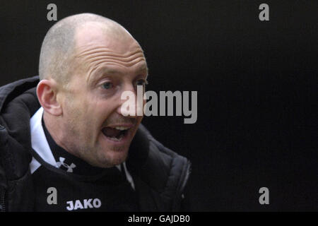 Fußball - Coca-Cola Football League Championship - Bristol City / Leicester City - Ashton Gate. Ian Holloway, Manager von Leicester City Stockfoto