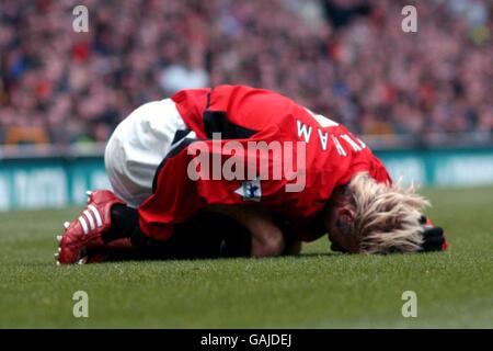 Fußball - FA Barclaycard Premiership - Manchester United gegen West Ham United Stockfoto