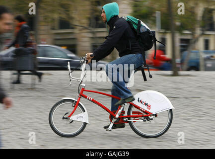 Bicing Feature - Barcelona Stockfoto