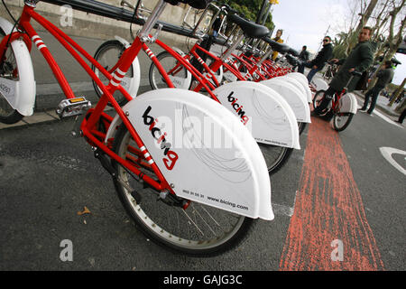 Bicing Feature - Barcelona Stockfoto