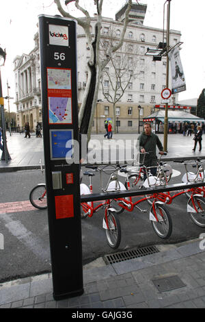 Bicing Feature - Barcelona Stockfoto