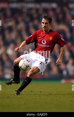 Fußball - Worthington Cup - Dritte Runde - Manchester United / Leicester City. Gary Neville, Manchester United Stockfoto