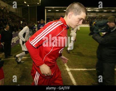 Fußball - Barclays Reserve League North - Liverpool gegen Manchester United – Halliwell Jones Stadium Stockfoto