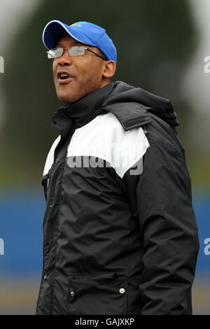 Fußball - Coca-Cola Football League Two - Macclesfield Town / Notts County - The Moss Rose Ground. Keith Alexander, der neue Manager von MacClesfield Town Stockfoto