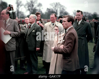 Reiten - Badminton Horse Trials. Prinzessin Margaret und Antony Armstrong-Jones bei Badminton. Stockfoto