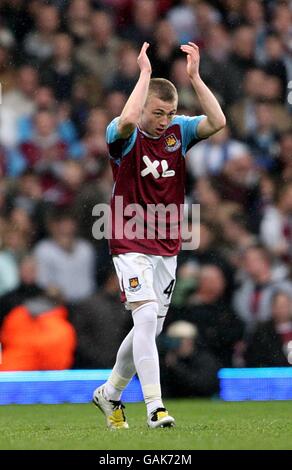 Fred Sears von West Ham United feiert den zweiten Rang seiner Seite Ziel Stockfoto