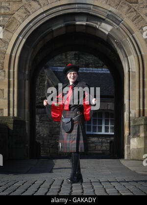 Edinburgh Castle enthüllt neue Mitarbeiter einheitliche Stockfoto