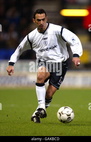 Fußball - FA Barclaycard Premiership - Bolton Wanderers gegen Everton. Youri Djorkaeff, Bolton Wanderers Stockfoto