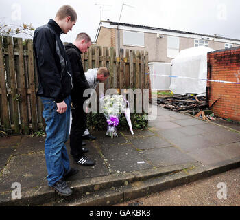 Teenager stach in Birmingham Stockfoto