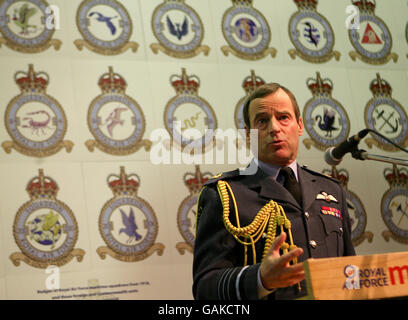 Air Chief Marshal Sir Glenn Torpy spricht im RAF Museum, Hendon, London Stockfoto