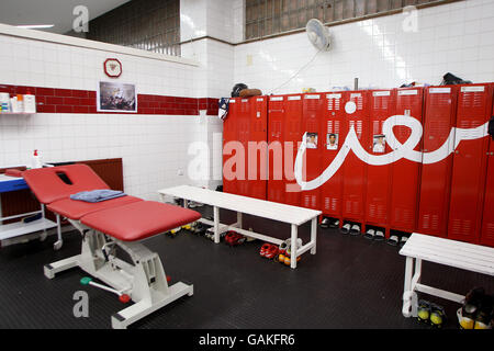 Fußball - Spanische Primera League - Sevilla FC gegen Real Betis - Estadio Ramon Sanchez Pizjuan. In den Umkleidekabinen des FC Sevilla Stockfoto