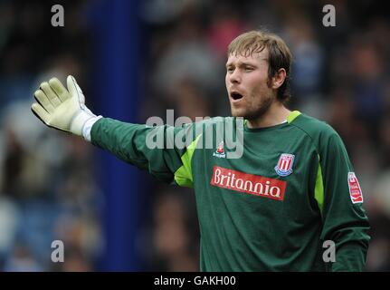 Fußball - Coca-Cola Championship - Queens Park Rangers / Stoke City - Loftus Road. Steve Simonsen, Stoke City Stockfoto