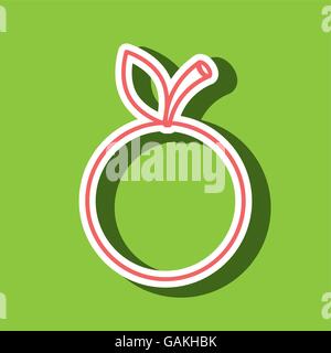 Orange Zeichnung isoliert Icon-design Stock Vektor