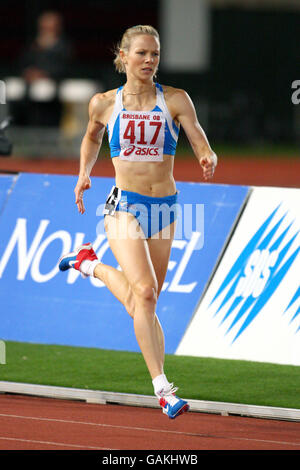 Leichtathletik - 86. Australische Meisterschaften und Olympische Auswahltrials - Queensland Sport & Athletics Center. Madeleine Pape, 800 m Frauen Stockfoto