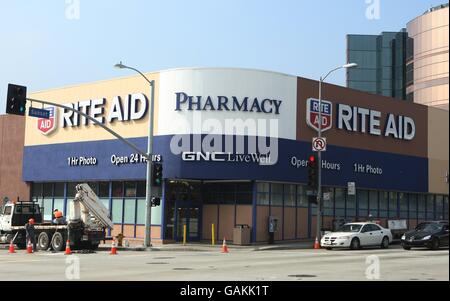 Allgemeine Ansicht einer Rite Aid Apotheke Los Angeles. Stockfoto