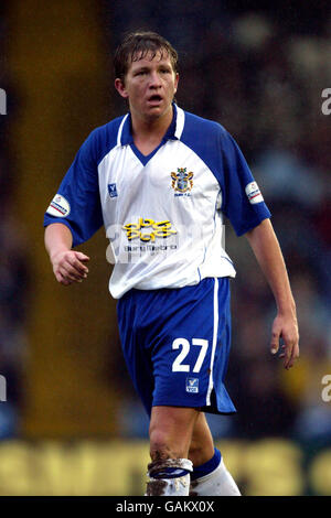 Fußball - Nationwide League Division Three - Bury / Kidderminster Harriers. Terry Dunfield, Bury Stockfoto