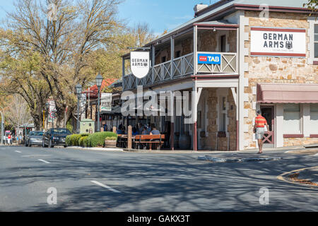 Ein Hotel in Hahndorf, in South Australia malerischen Adelaide Hills. Stockfoto