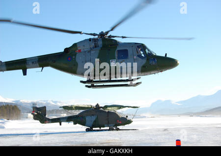 Royal Navy Hubschrauber Ausbildung Stockfoto